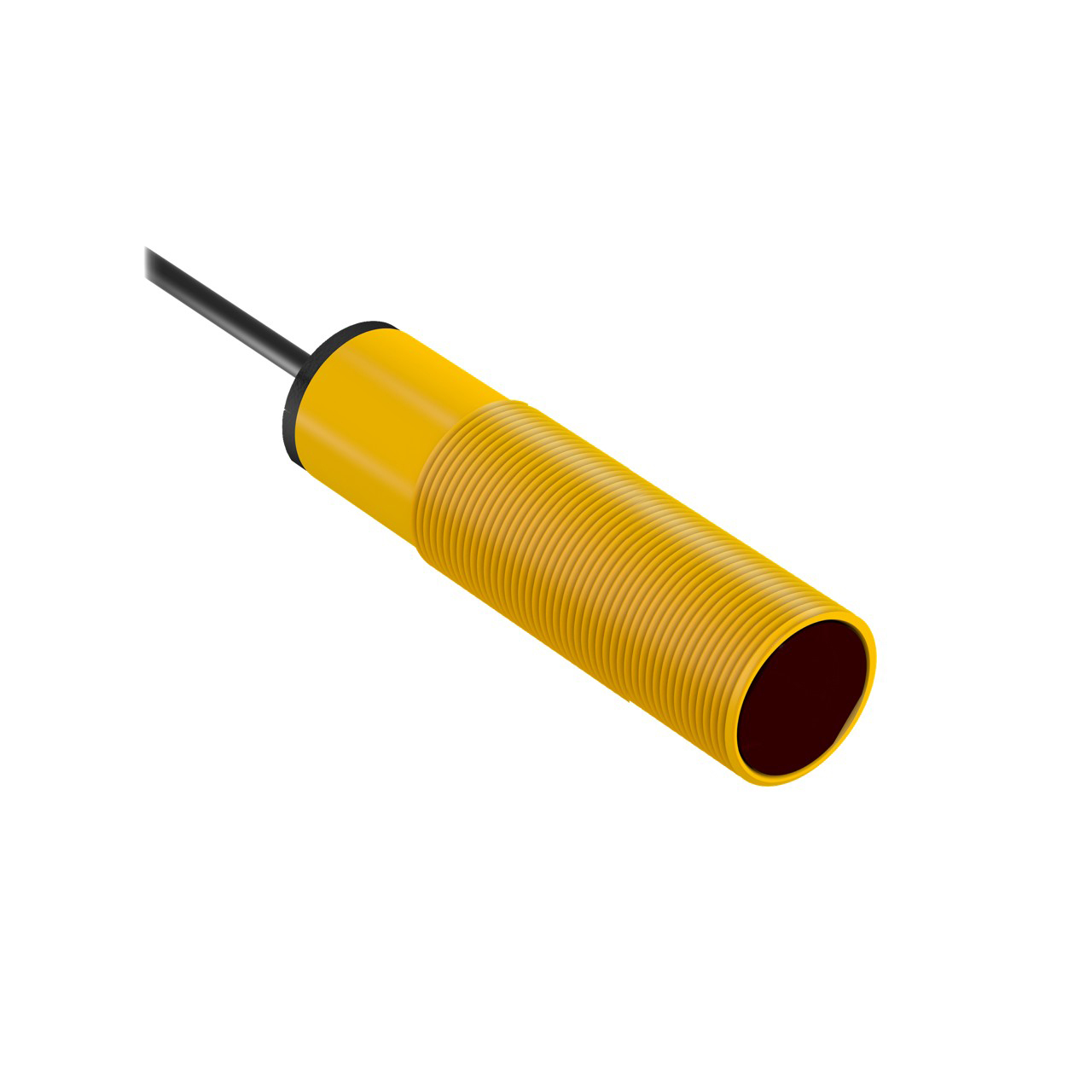 Banner Engineering Photoelectric Sensor; Polar Retro; 18mm Barrel; 2m Range; 10-30VDC; NPN; LO/DO Configurable; 2m Potted Cable